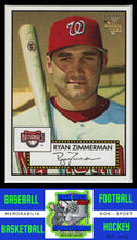 Load image into Gallery viewer, 2007 Bowman Heritage 52 topps #270 Ryan Zimmerman Spotlight70 Stamp VG/EX