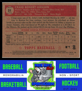 2006 Topps 1952 Edition #21 Craig Hansen VG/EX