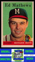 Load image into Gallery viewer, 1958 Topps #440 Ed Mathews VG/EX