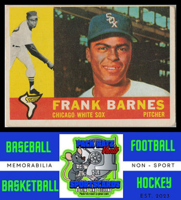 1960 Topps #538 Frank Barnes VG / Light Crease