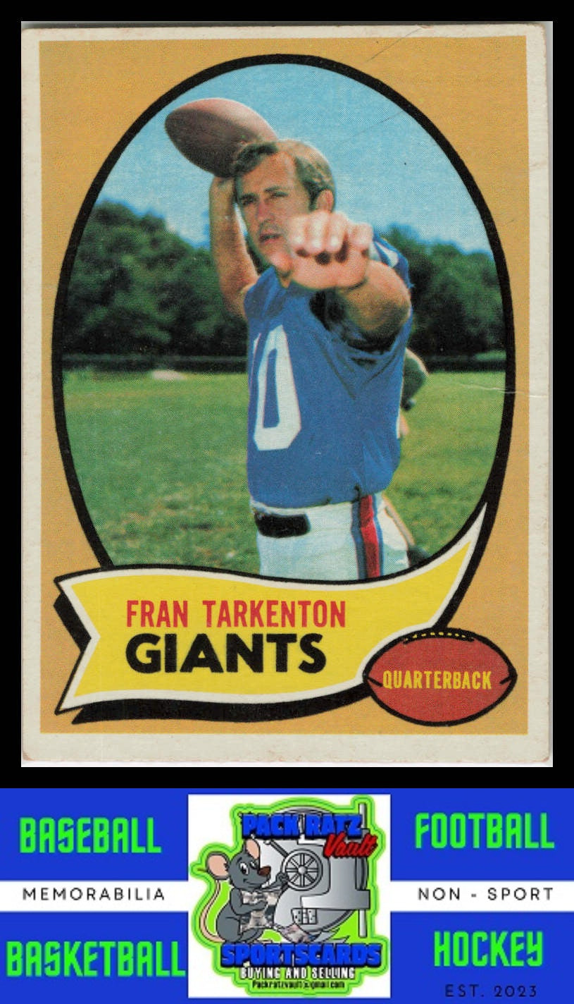 1970 Topps #80 Fran Tarkenton VG