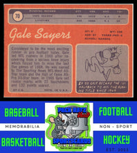 Load image into Gallery viewer, 1970 Topps #70 Gale Sayers EX