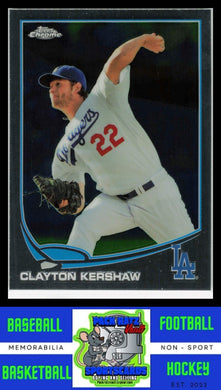 2013 Topps Chrome #175a Clayton Kershaw Pitching VG/EX