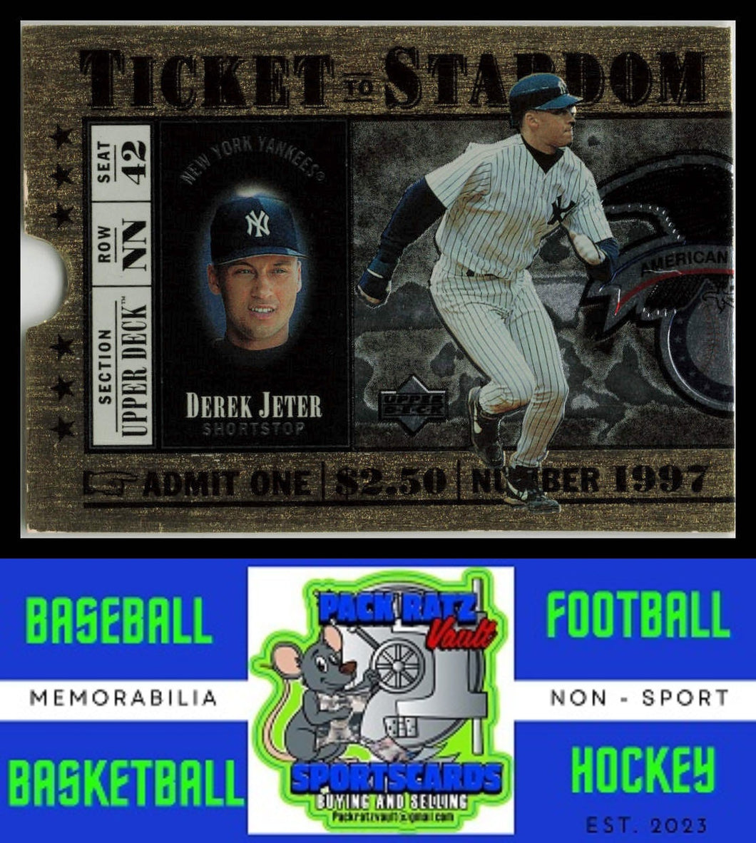 1997 Upper Deck #TS5 Derek Jeter Ticket to Stardom VG/EX