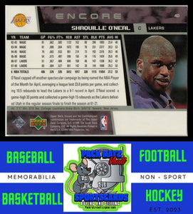 1998 Upper Deck Encore #40 Shaquille O'Neal NM/M