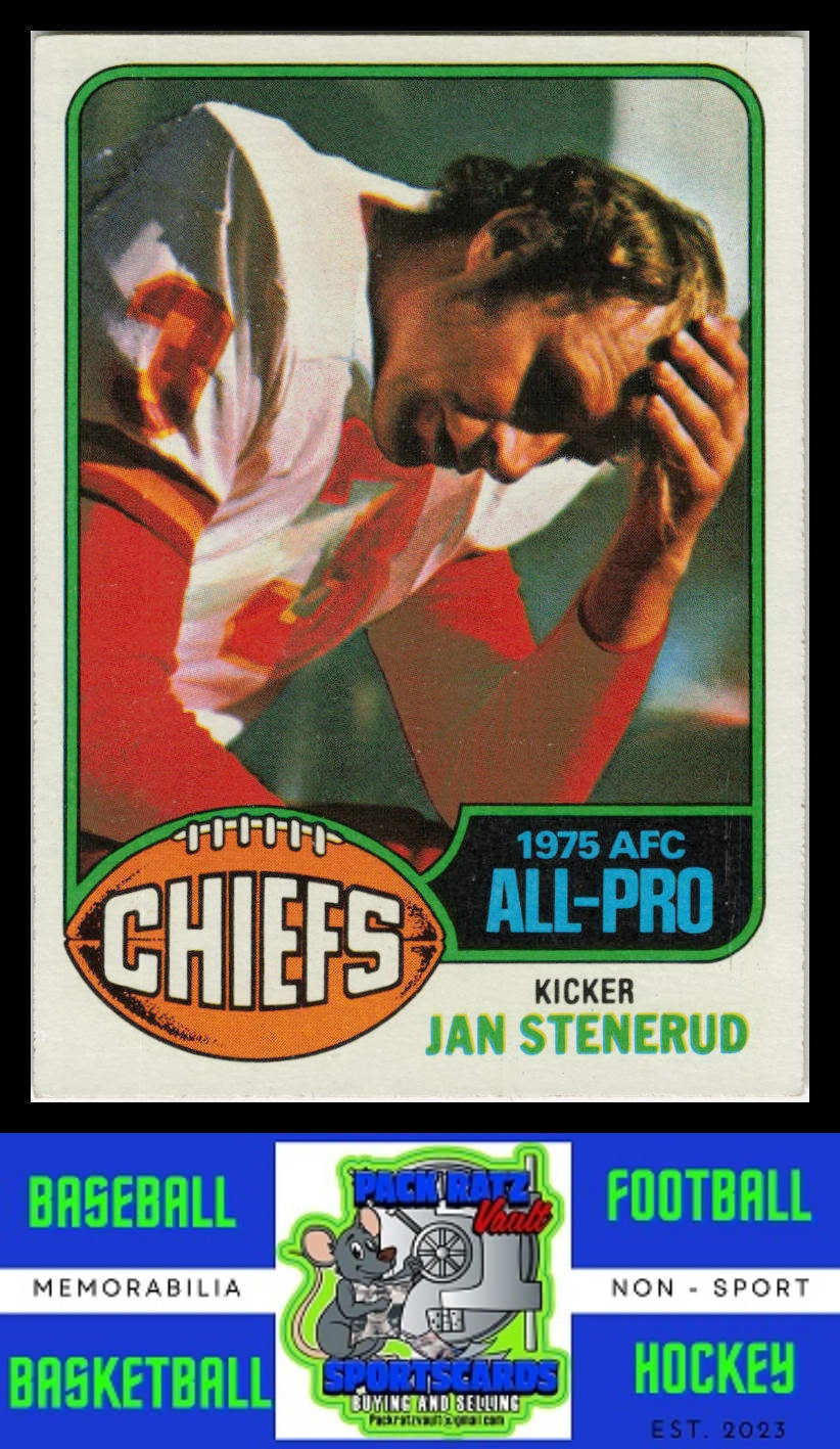 1976 Topps #160 Jan Stenerud VG+