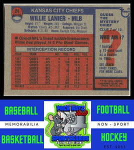 1976 Topps #24 Willie Lanier VG+