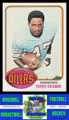 1976 Topps #22 Ronnie Coleman VG+