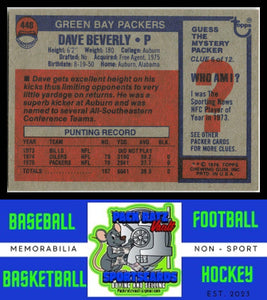 1976 Topps #448 Dave Beverly VG+