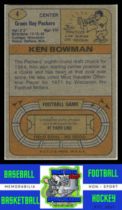 1974 Topps #4 Ken Bowman VG+