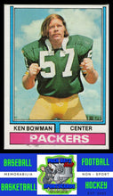 Load image into Gallery viewer, 1974 Topps #4 Ken Bowman VG+