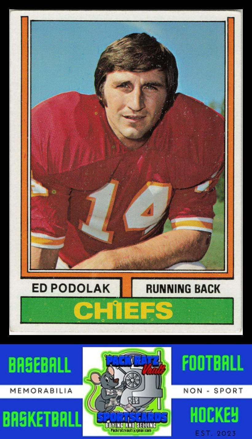 1974 Topps #7 Ed Podolak VG+