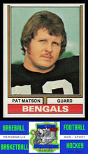 Load image into Gallery viewer, 1974 Topps #9 Pat Matson VG+