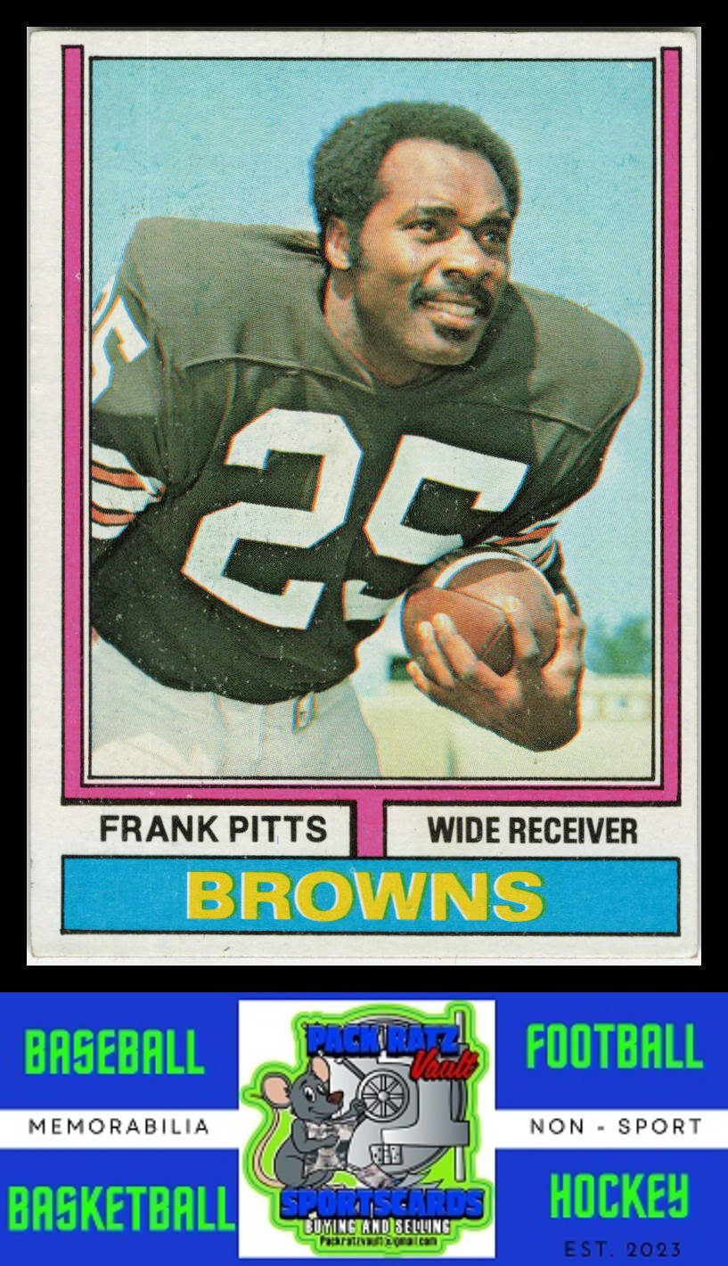 1974 Topps Parker Brothers Pro Draft #11 Frank Pitts VG+