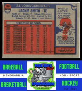 1976 Topps #116 Jackie Smith VG+