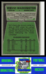 1975 Topps #83 Vic Washington VG+