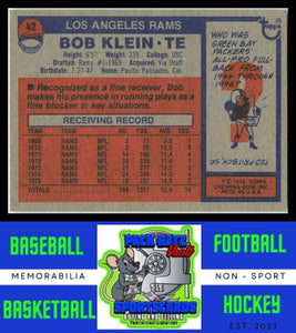 1976 Topps #42 Bob Klein VG+