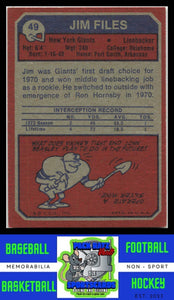 1973 Topps #49 Jim Files VG+