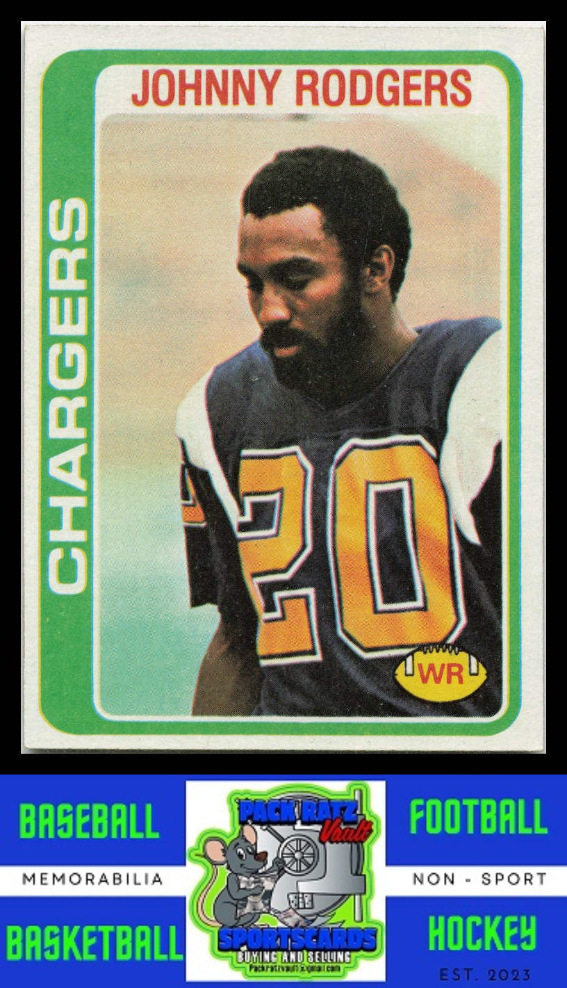 1978 Topps #63 Johnny Rodgers VG+