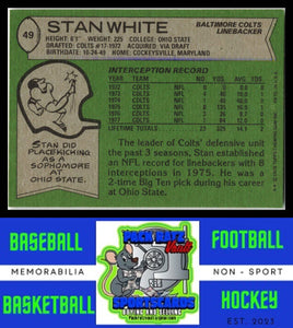 1978 Topps #49 Stan White VG+