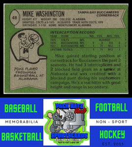 1978 Topps #48 Mike Washington VG+