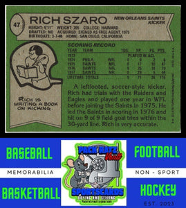 1978 Topps #47 Rich Szaro VG+