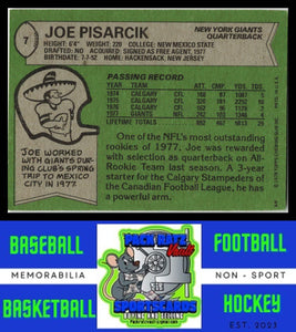 1978 Topps #7 Joe Pisarcik VG+