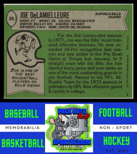 1978 Topps #20 Joe Delamielleure VG+