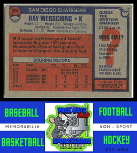 1976 Topps #304 Ray Wersching VG+