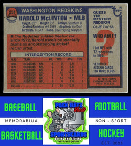 1976 Topps #251 Harold McLinton VG+