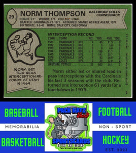 1978 Topps #29 Norm Thompson VG+