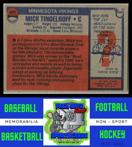 1976 Topps #441 Mick Tingelhoff VG+