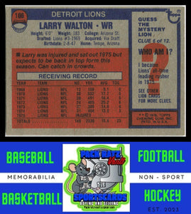 1976 Topps #106 Larry Walton VG+