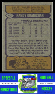 1979 Topps #40 Randy Gradishar VG+