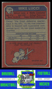 1973 Topps #195 Mike Lucci VG+