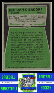 1975 Topps #35 Dan Dierdorf VG+