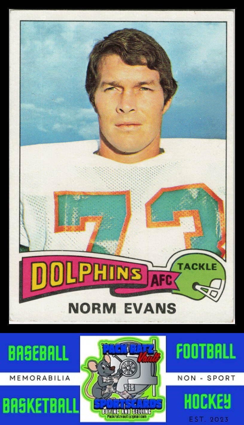 1975 Topps #234 Norm Evans VG+