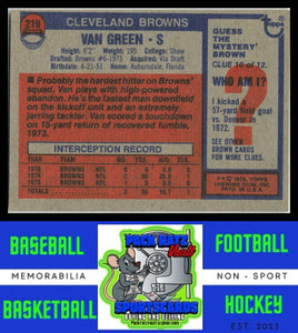 1976 Topps #219 Van Green VG+