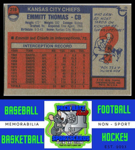 1976 Topps #216 Emmitt Thomas VG+