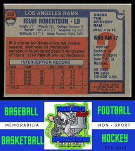 1976 Topps #226 Isiah Robertson VG+