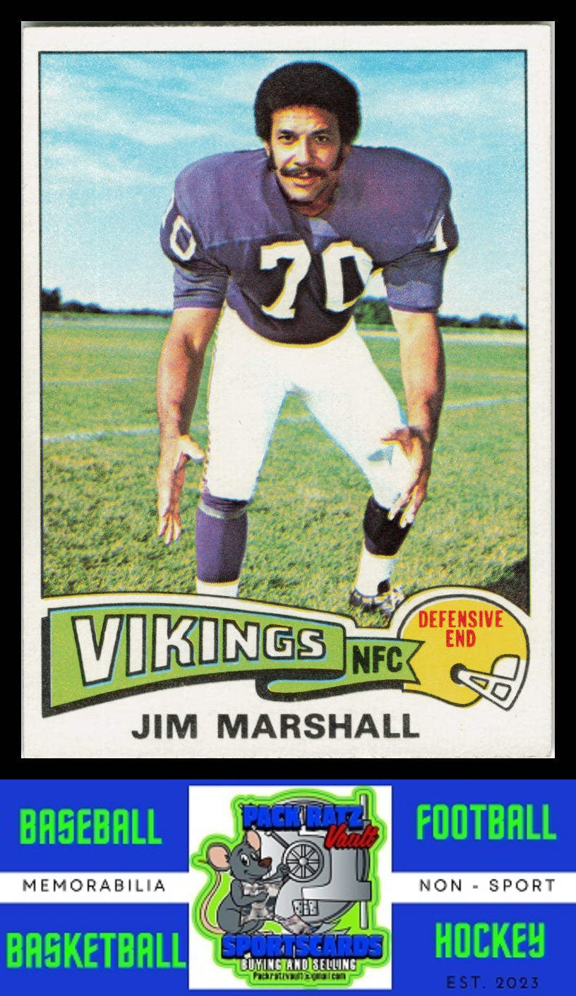 1975 Topps #157 Jim Marshall VG+