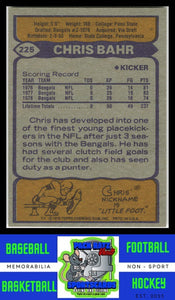 1979 Topps #225 Chris Bahr VG+