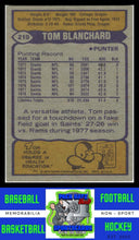 Load image into Gallery viewer, 1979 Topps #219 Tom Blanchard Cream Colored Back VG+