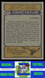 1979 Topps #109 David Taylor VG+