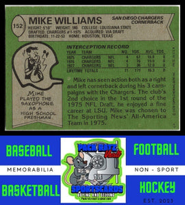 1978 Topps #152 Mike Williams VG+