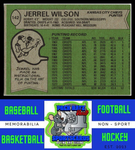 1978 Topps #142 Jerrel Wilson VG+