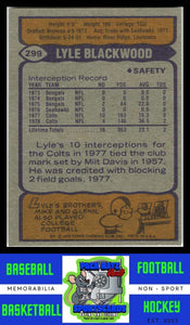 1979 Topps #299 Layle Blackwood VG+