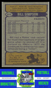 1979 Topps #312 Bill Simpson VG+