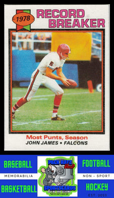 1979 Topps #334 John James Record Breaker VG+