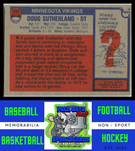 1976 Topps #291 Doug Sutherland VG+